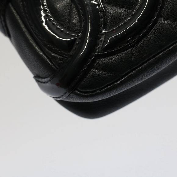 CHANEL Cambon Line COCO Mark Accessory Case Leather Black CC Auth bs7667 - Picture 9 of 16